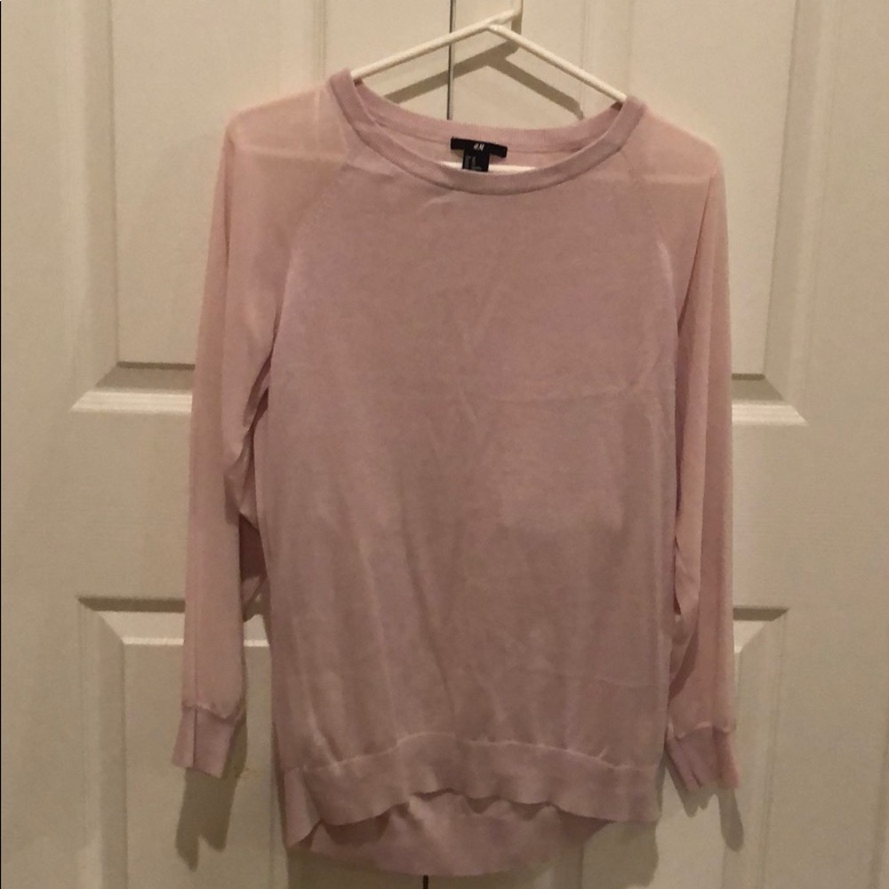 Mixed media pink top from Express Size XS